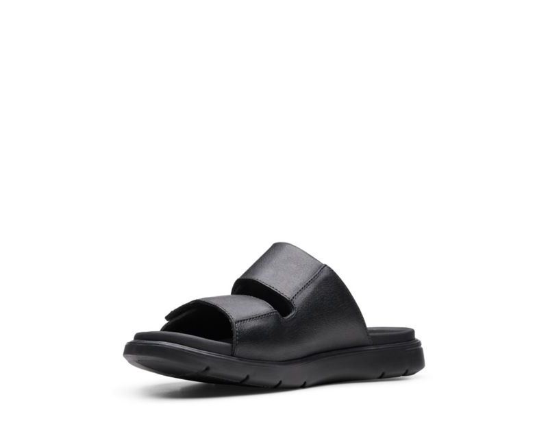 Clarks Unwilmore Part Sandals Black Men - India T2H9182-G5