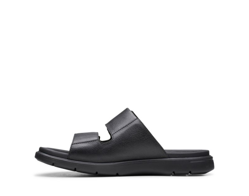 Clarks Unwilmore Part Sandals Black Men - India T2H9182-G5