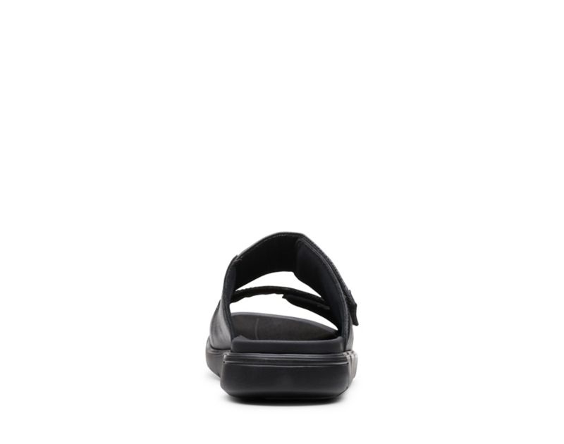 Clarks Unwilmore Part Sandals Black Men - India T2H9182-G5