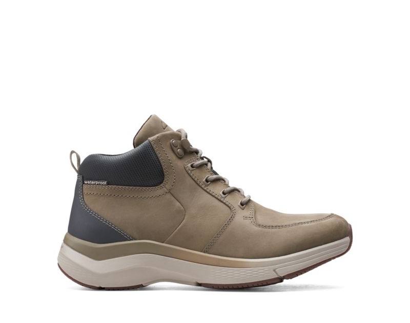 Clarks Wave2.0 Hi Outdoor Boots Olive Men - India D0E7600-F9
