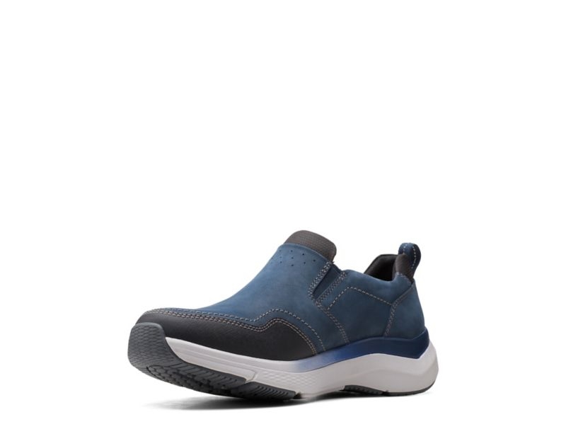 Clarks Wave 2.0 Edge Trainers Navy Men - India Y7L1026-S3