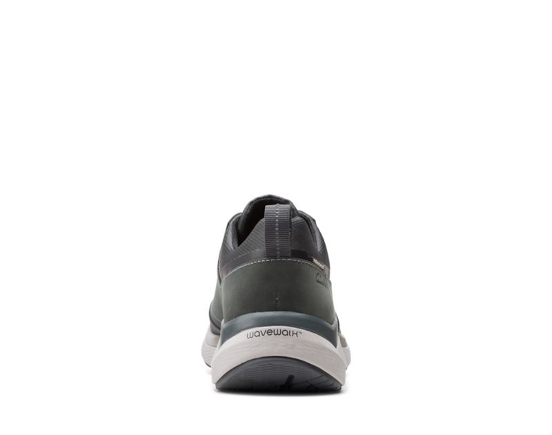 Clarks Wave 2.0 Vibe Trainers Dark Grey Men - India F4G9382-D9