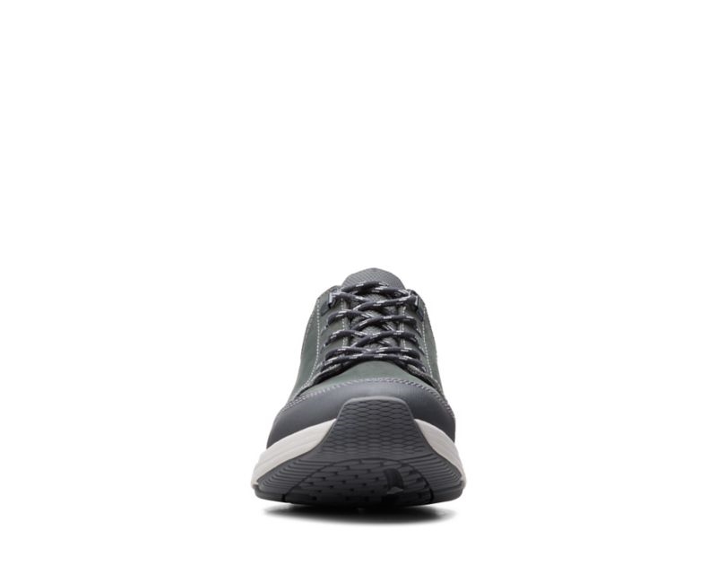 Clarks Wave 2.0 Vibe Trainers Wide Fit Shoes Dark Grey Men - India B0N4252-U0
