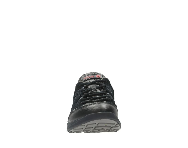 Clarks Wave Vista Trainers Black Shoes Black Men - India T9P4999-V5