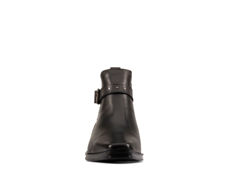 Clarks Alcina Lo Ankle Boots Black Women - India Y7B1370-N6