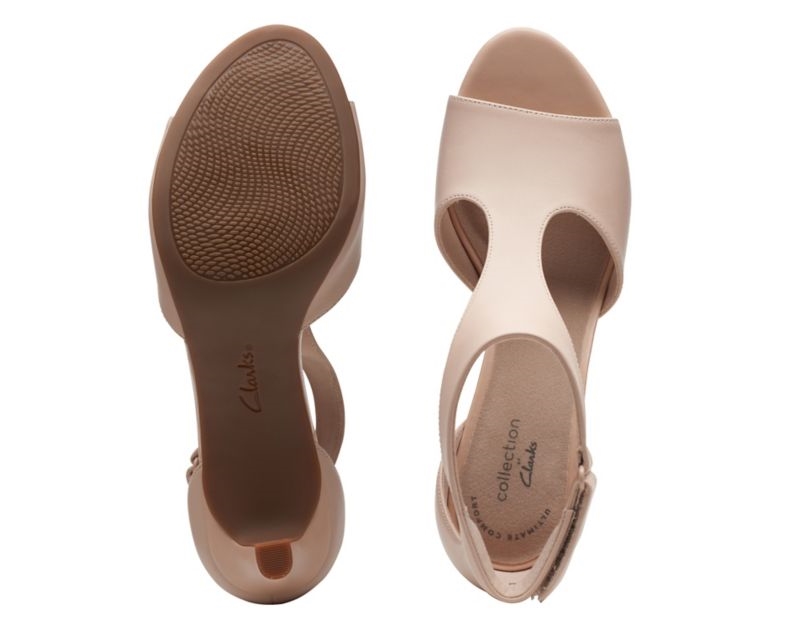 Clarks Alice Flame Heeled Sandals Skin Women - India D7I8148-R8