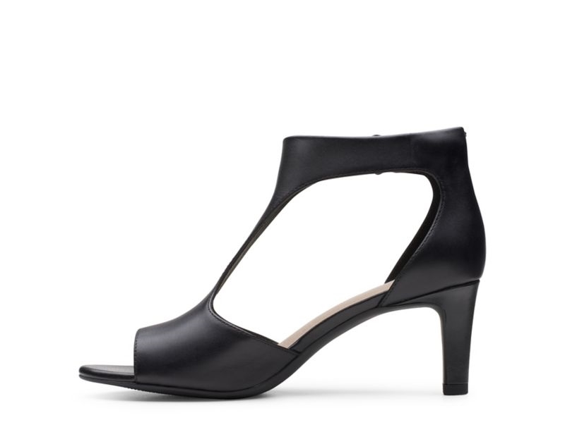 Clarks Alice Flame Sandals Heels Black Women - India F8E6953-F0