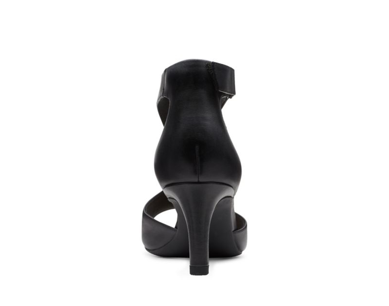 Clarks Alice Flame Sandals Heels Black Women - India F8E6953-F0