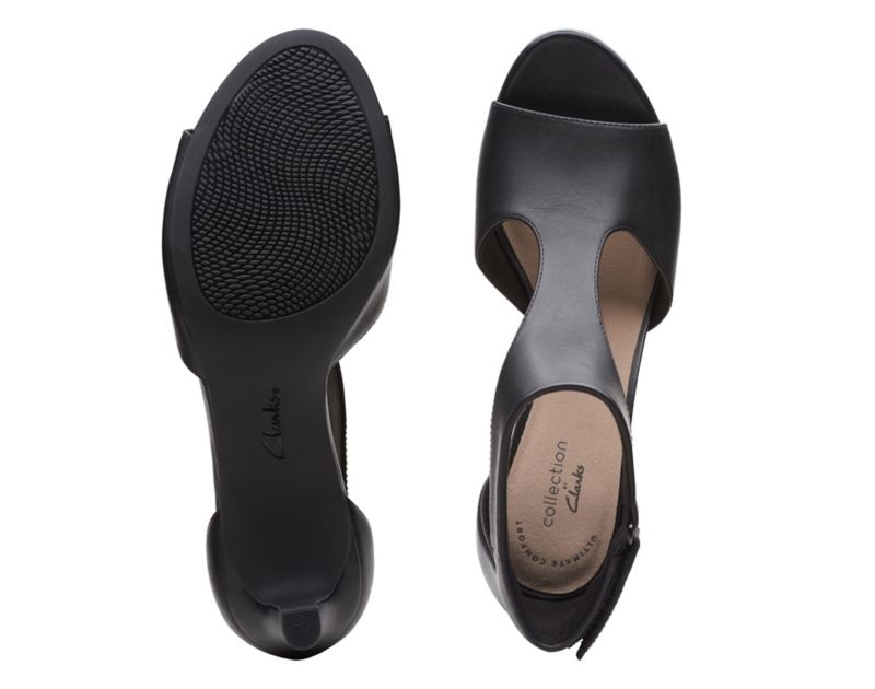 Clarks Alice Flame Sandals Heels Black Women - India F8E6953-F0