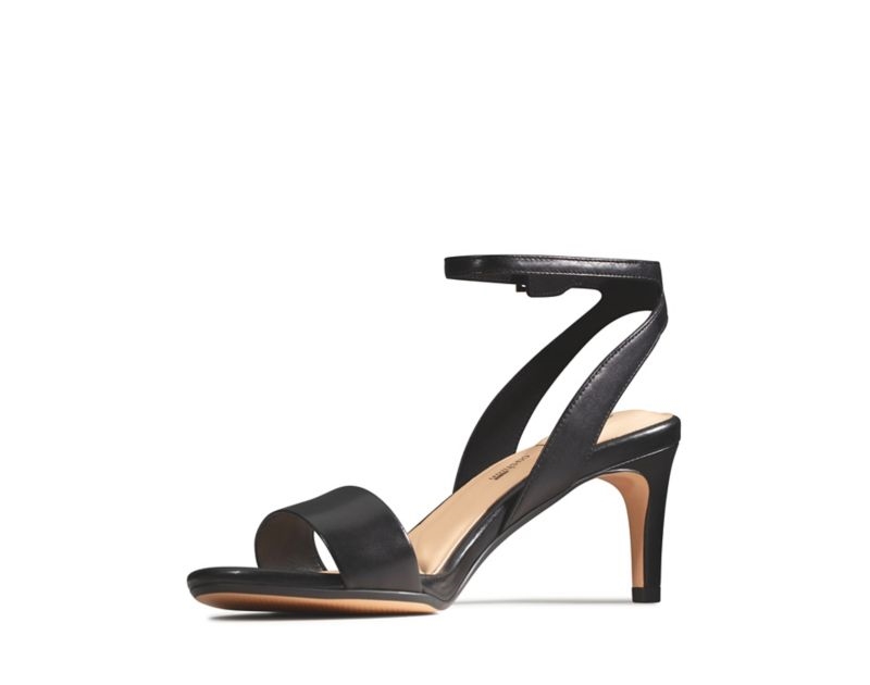 Clarks Amali Jewel Heeled Sandals Black Women - India E9K9681-W2
