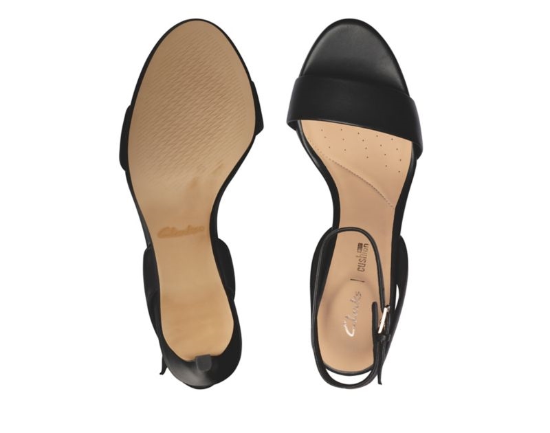 Clarks Amali Jewel Heeled Sandals Black Women - India E9K9681-W2