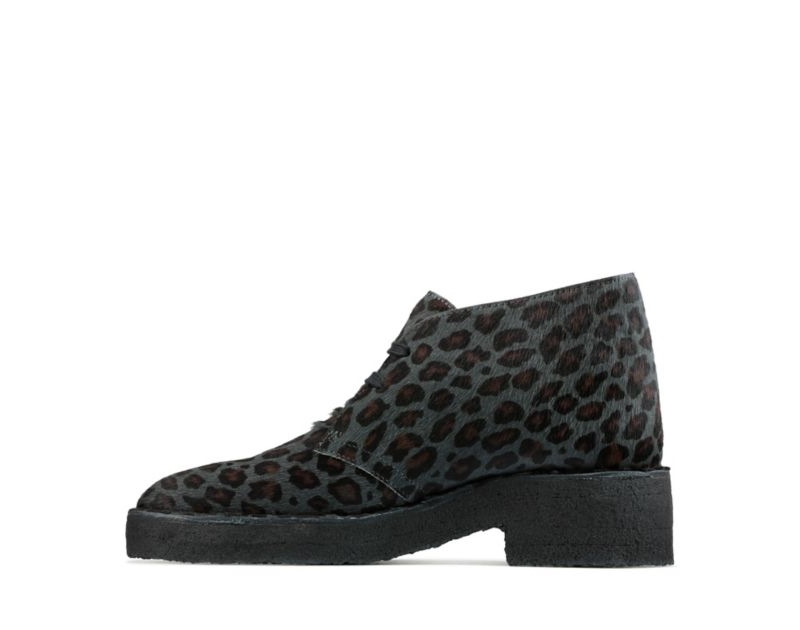 Clarks Arisa Desert Boots Brogues & Lace Ups Leopard Women - India A7P9982-H0