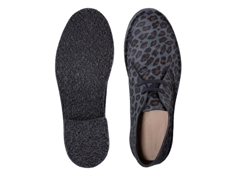 Clarks Arisa Desert Boots Brogues & Lace Ups Leopard Women - India A7P9982-H0