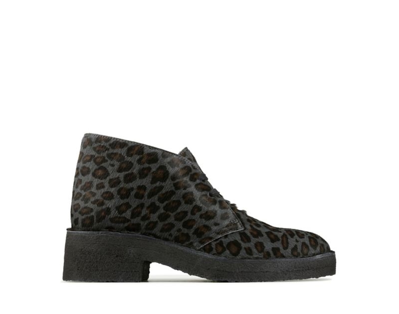 Clarks Arisa Desert Boots Brogues & Lace Ups Leopard Women - India A7P9982-H0