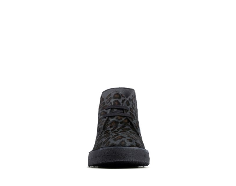 Clarks Arisa Desert Boots Leopard Women - India P8E4039-X3