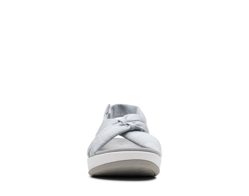 Clarks Arla Belle Wedge Sandals Grey Women - India T4P2963-V5