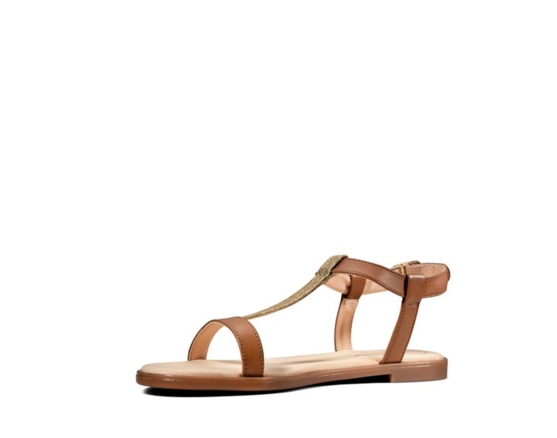 Clarks Bay Rosa Sandals Flat Sandals Brown Women - India F9Z4570-C5