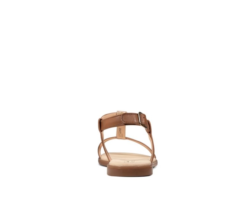 Clarks Bay Rosa Sandals Flat Sandals Brown Women - India F9Z4570-C5