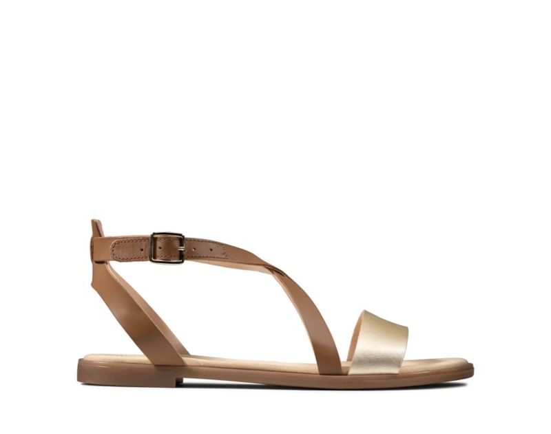 Clarks Bay Rosie Flat Sandals Brown Women - India H0J2053-Q9