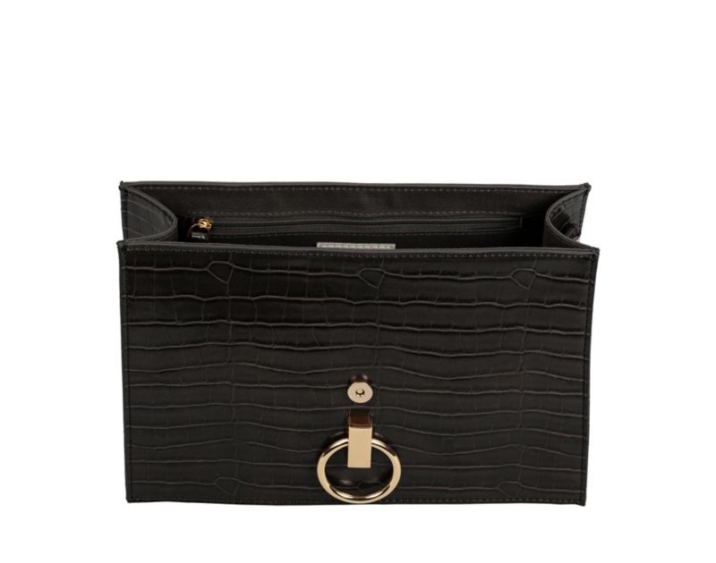 Clarks Cabana Moon Cross Body Bags Black Women - India W9L6667-Z8