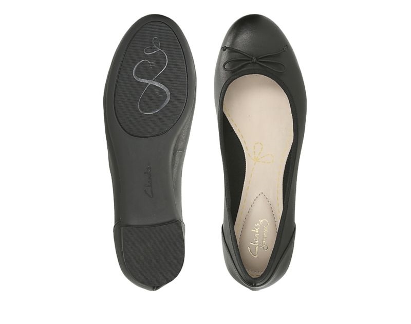 Clarks Couture Bloom Ballet Pumps Black Women - India B5Y6336-S4