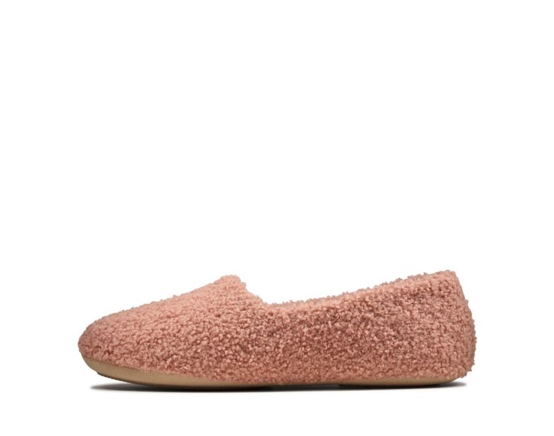 Clarks Cozily Snug Slippers Deep Pink Women - India T3V5778-L4