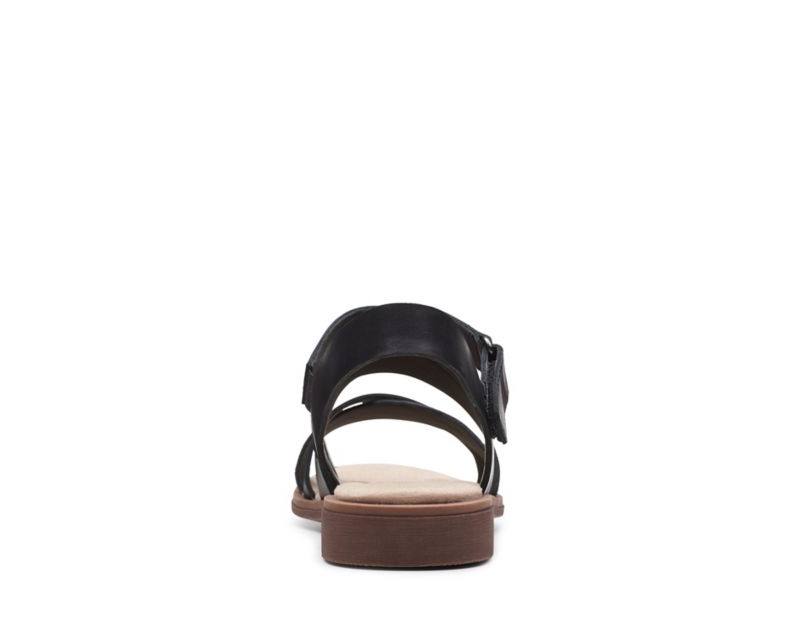 Clarks Declan Mix Sandals Flat Sandals Black Women - India Q2M6402-P4