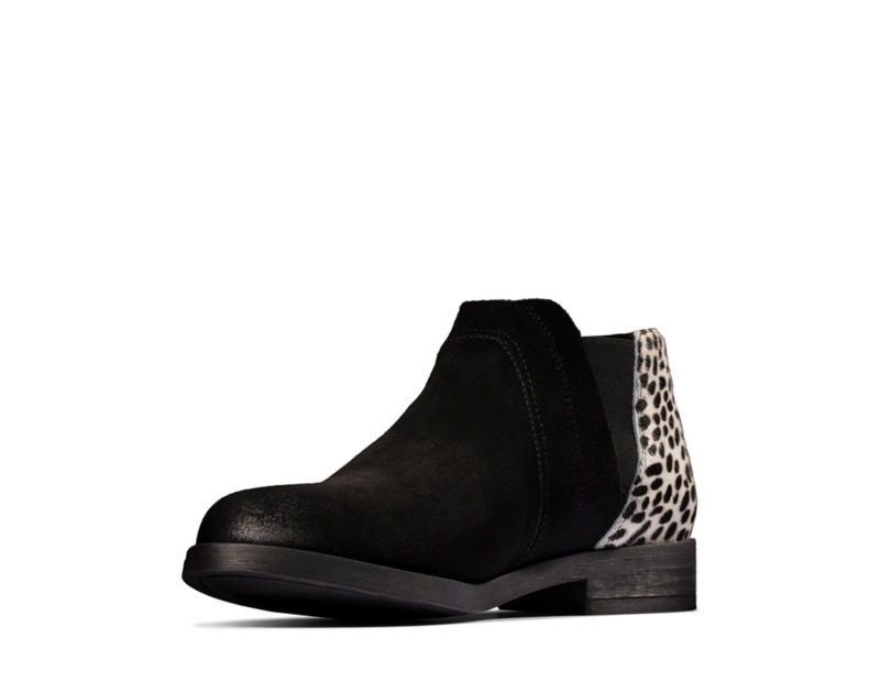 Clarks Demi2 Beat Ankle Boots Black Women - India N0Q1832-G6