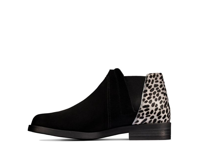 Clarks Demi2 Beat Ankle Boots Black Women - India N0Q1832-G6
