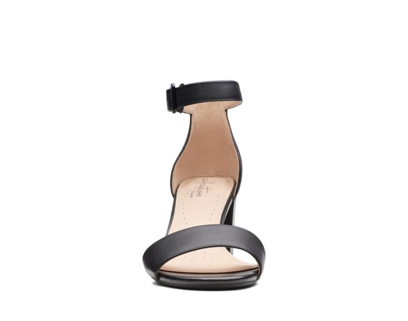Clarks Deva Mae Sandals Heeled Sandals Black Women - India M4D2783-F2