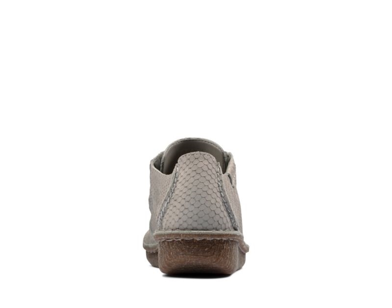 Clarks Funny Dream Flat Shoes Black Shoes Light Grey Women - India N2V8501-Q5