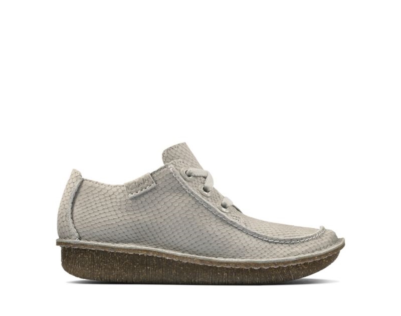 Clarks Funny Dream Flat Shoes Black Shoes Light Grey Women - India N2V8501-Q5
