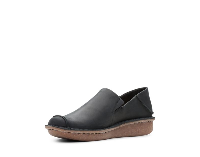 Clarks Funny Go Flat Shoes Black Shoes Black Women - India N1P3866-K3