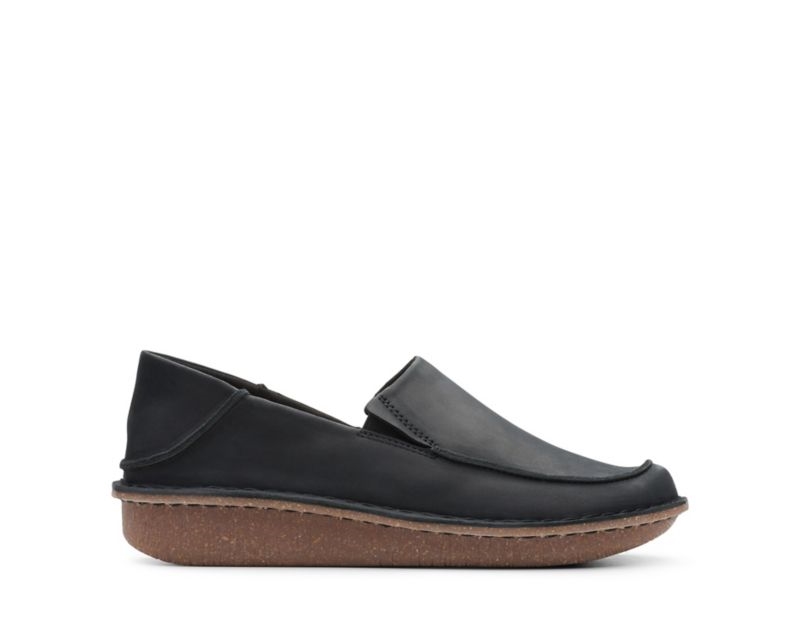 Clarks Funny Go Flat Shoes Black Shoes Black Women - India N1P3866-K3