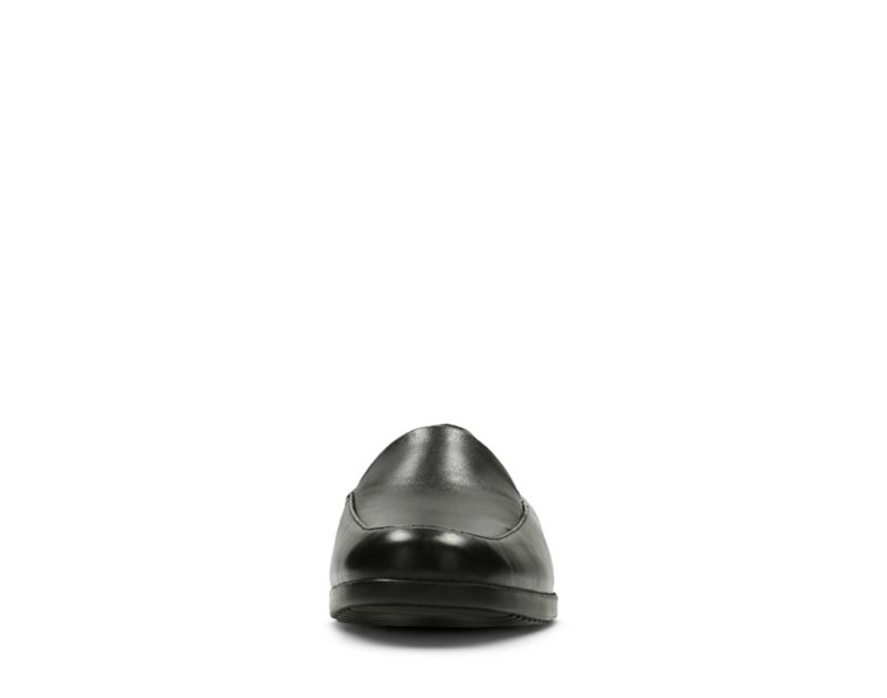 Clarks Georgia Flat Shoes Black Women - India G4L7640-X2