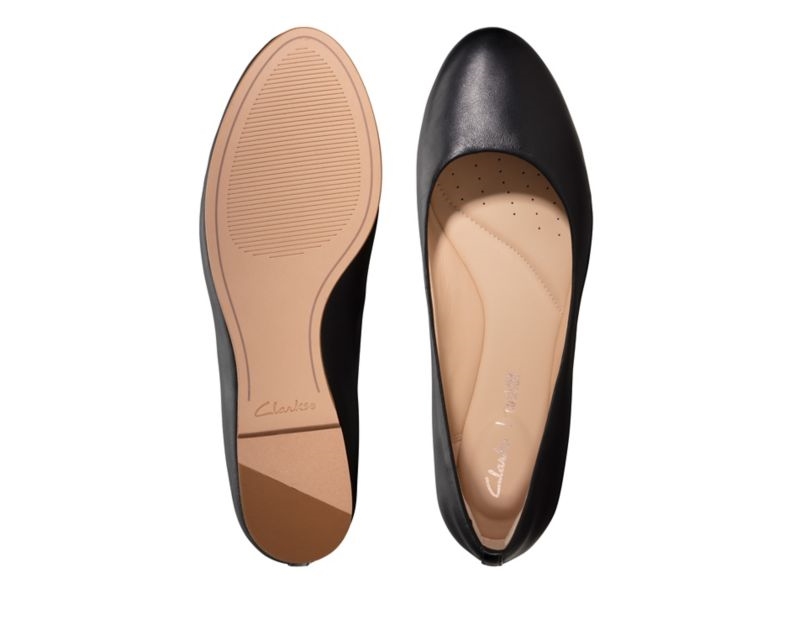 Clarks Grace Piper Ballet Pumps Black Women - India N4J0282-K3