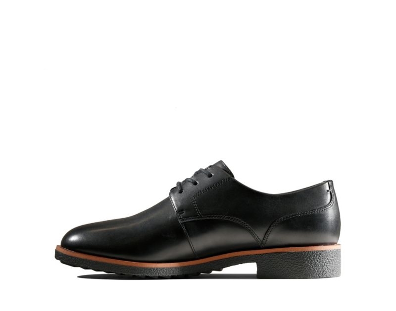 Clarks Griffin Lane Lace-up Shoes Flat Shoes Black Women - India R1B5782-T4