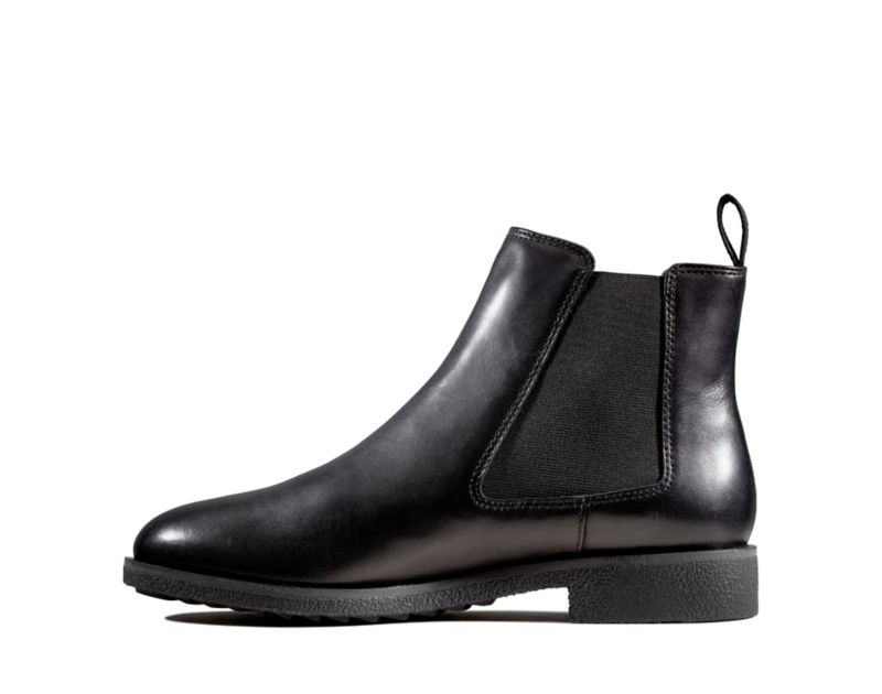 Clarks Griffin Plaza Ankle Boots Black Women - India G5U1333-S9