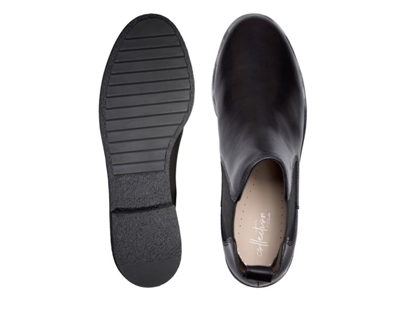 Clarks Griffin Plaza Ankle Boots Black Women - India G5U1333-S9