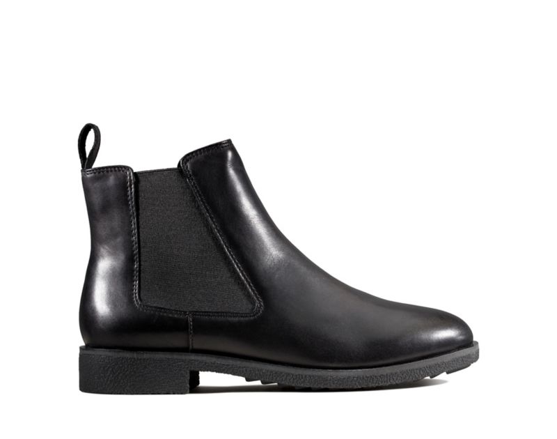 Clarks Griffin Plaza Ankle Boots Black Women - India G5U1333-S9