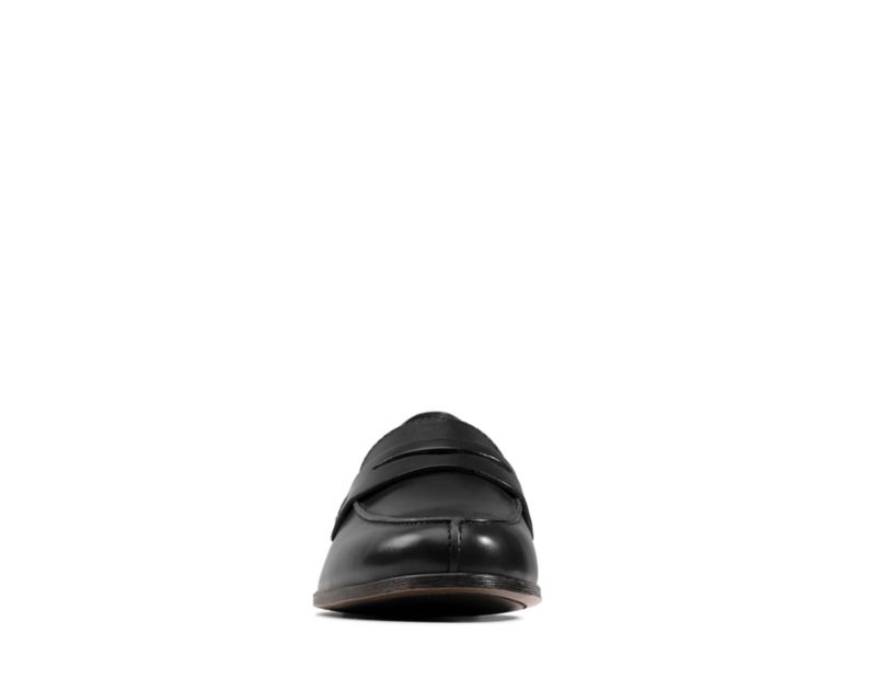 Clarks Hamble Loafers Flat Shoes Black Women - India G1R3590-R9