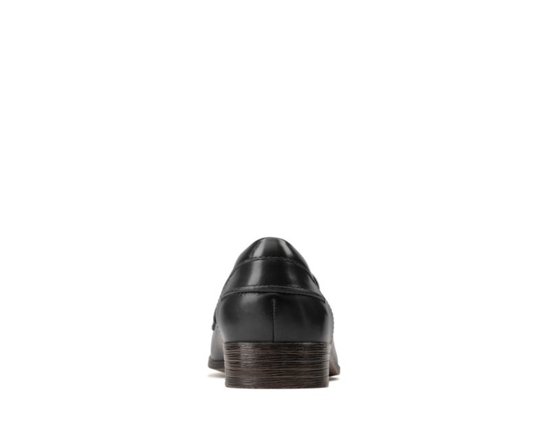 Clarks Hamble Loafers Flat Shoes Black Women - India G1R3590-R9