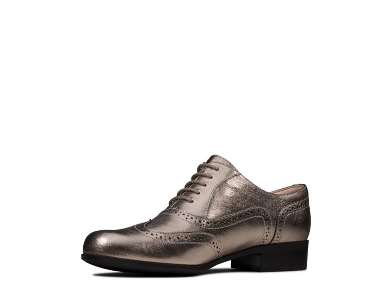 Clarks Hamble Oak Brogues Brogues & Lace Ups Gold Metal Women - India N0D0993-O2