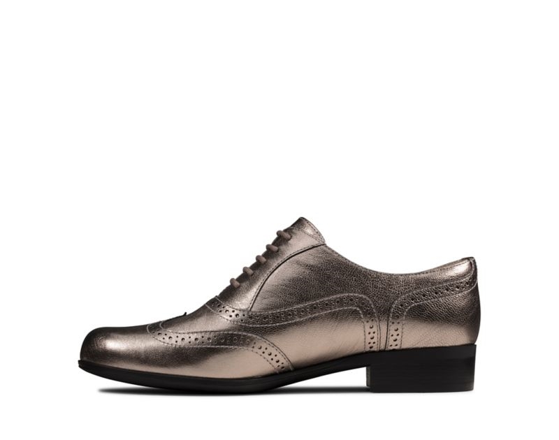 Clarks Hamble Oak Brogues Brogues & Lace Ups Gold Metal Women - India N0D0993-O2