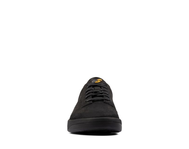 Clarks Hero Air Lace Flat Shoes Trainers Black Women - India D4M1753-X5