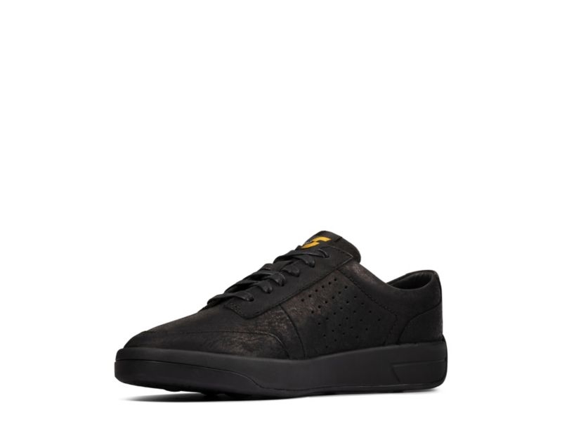 Clarks Hero Air Lace Flat Shoes Trainers Black Women - India D4M1753-X5