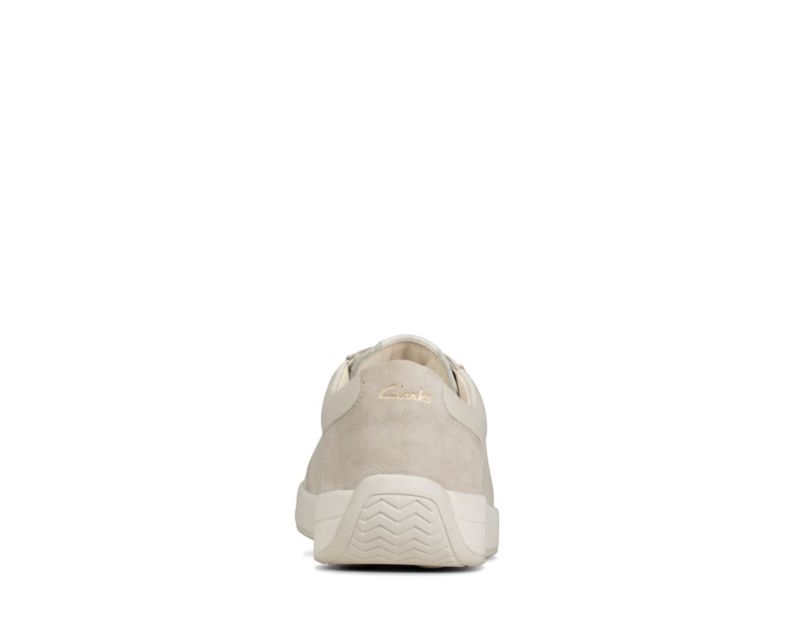 Clarks Hero Air Lace Trainers White Women - India J1K1820-A8