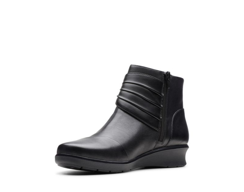 Clarks Hope Twirl Ankle Boots Black Women - India O1C0963-A2
