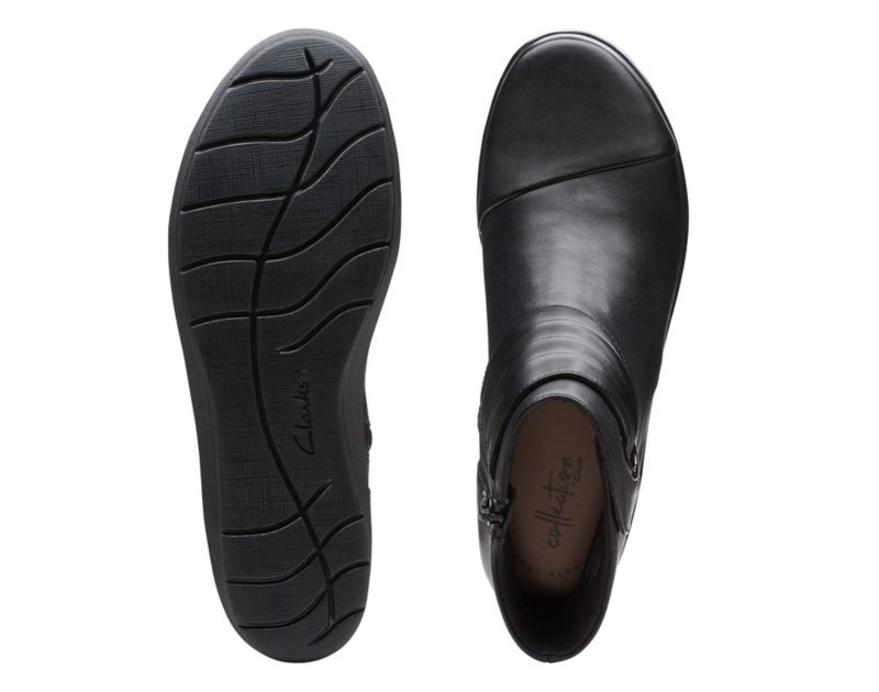 Clarks Hope Twirl Ankle Boots Black Women - India O1C0963-A2