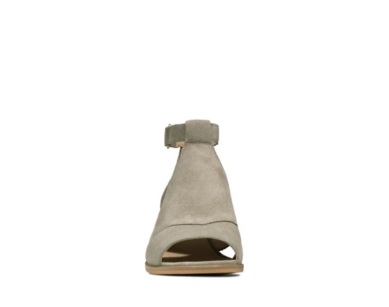 Clarks Kaylin 60 Glad Heeled Sandals Olive Women - India O7C6695-A3